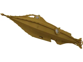 Harper Goffs Nautilus Submarine 3D Model
