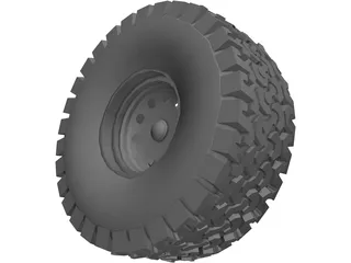 Tire BFGoodrich All-Terrain 3D Model