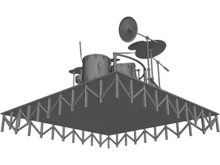 Drum Kit Big 3D Model