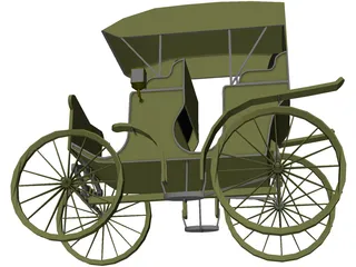 Carriage Surrey 3D Model