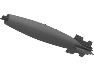 Mk 82 Snakeye Missile 3D Model