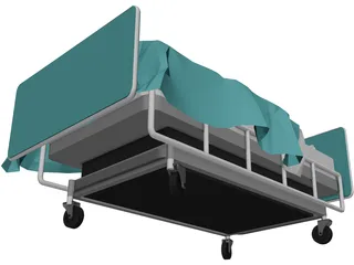 Bed Hospital 3D Model