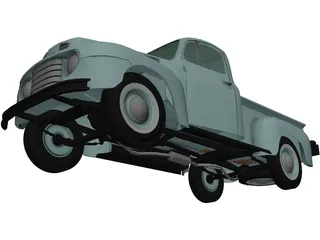 Ford Pickup (1950) 3D Model