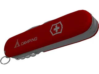 Swiss Knife 3D Model