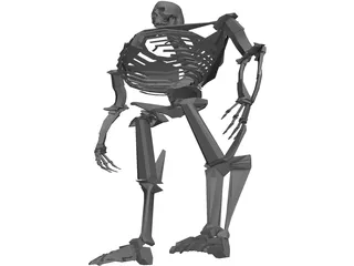 Warrior Skeleton 3D Model