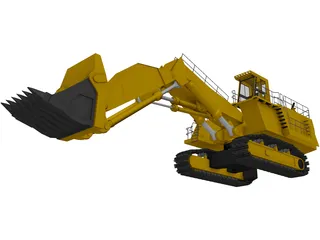 Hitachi EX5500 Dig Machine 3D Model