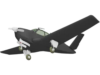 Beechcraft V35 Bonanza 3D Model