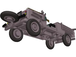 Land Rover Pink Panther 3D Model