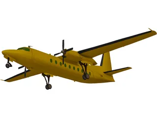 Fokker F27 Friendship 3D Model