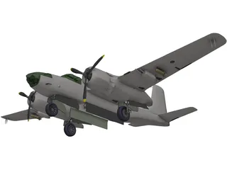 Douglas A-26 Invader 3D Model