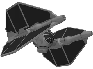 Star Wars T-Invader 3D Model