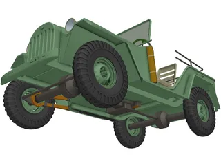 GAZ 67B 3D Model