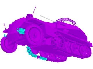 Sd. Kfz. 250/9 3D Model