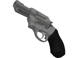 Smith&Wesson Snub Nose 357 Magnum 3D Model