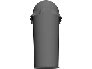 Rubbish Bin Flip Top 3D Model