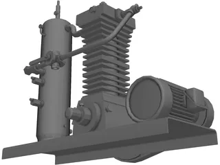 Air Compressor 3D Model