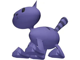 Cartoon Cat 3D Model