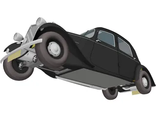 Citroen Traction Avant (1954) 3D Model