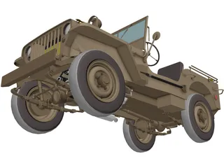 Jeep Willys (1935) 3D Model