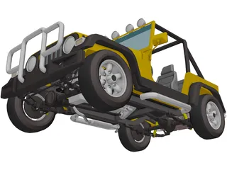 Jeep Wrangler (1995) 3D Model