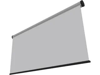 Projector Screen 3D Model