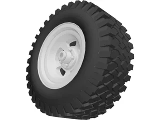 Tire All-Terrain 3D Model