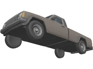Jeep Cherokee Pickup 3D Model