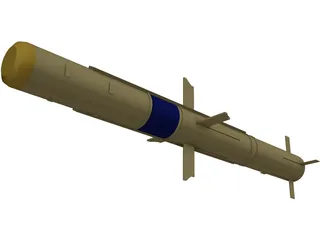 TOW Missile 3D Model