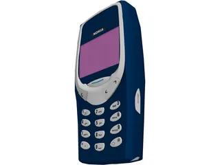 Nokia 3310 Mobile Phone 3D Model