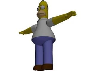 Simpsons Homer 3D Model