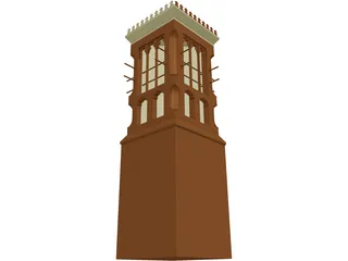 Wind Tower UAE  3D Model