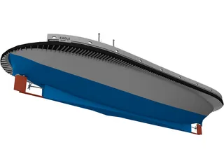 Ferry Boat 3D Model