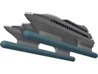 Navetek Catamaran 3D Model