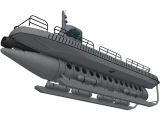 Atlantis Tour Submarine 3D Model