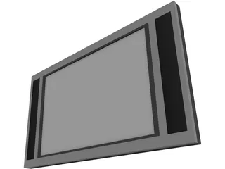 Flat Screen TV 3D Model