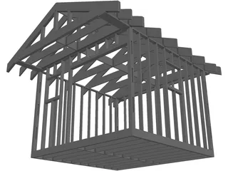 Shed Frame 3D Model