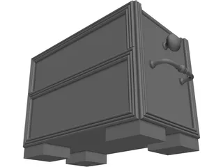 Asian Style Box 3D Model