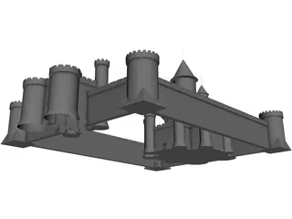 Castle Fantasy 3D Model