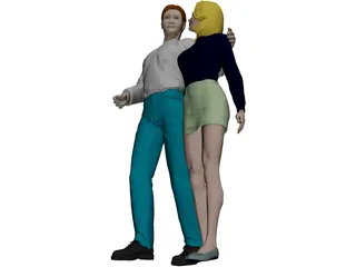 Man and Woman 3D Model