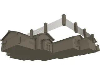 Clubhouse Crafts Style 3D Model