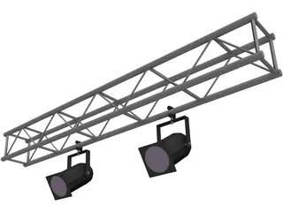 Stage Lights 3D Model