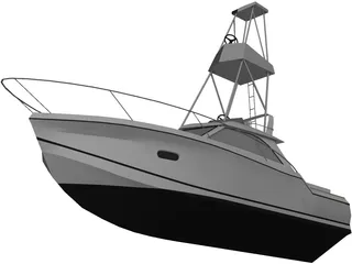 Deep Sea Fishing Boat 3D Model