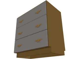 Chest of Drawers 3D Model