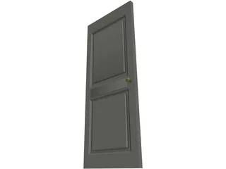 Door Single 2 Panel 3D Model