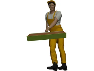 Streetworker 3D Model