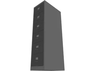 File Cabinet 3D Model