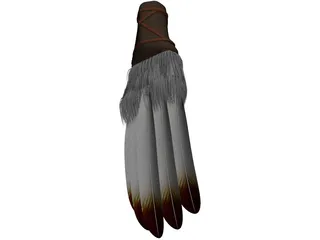 Native American Prayer Fan 3D Model