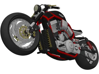 Harley-Davidson Power Bobber 3D Model