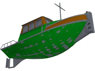 Tug Boat Sleepbootje 3D Model