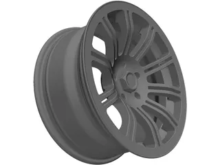 Rim 17 inch 10 spoke 3D Model